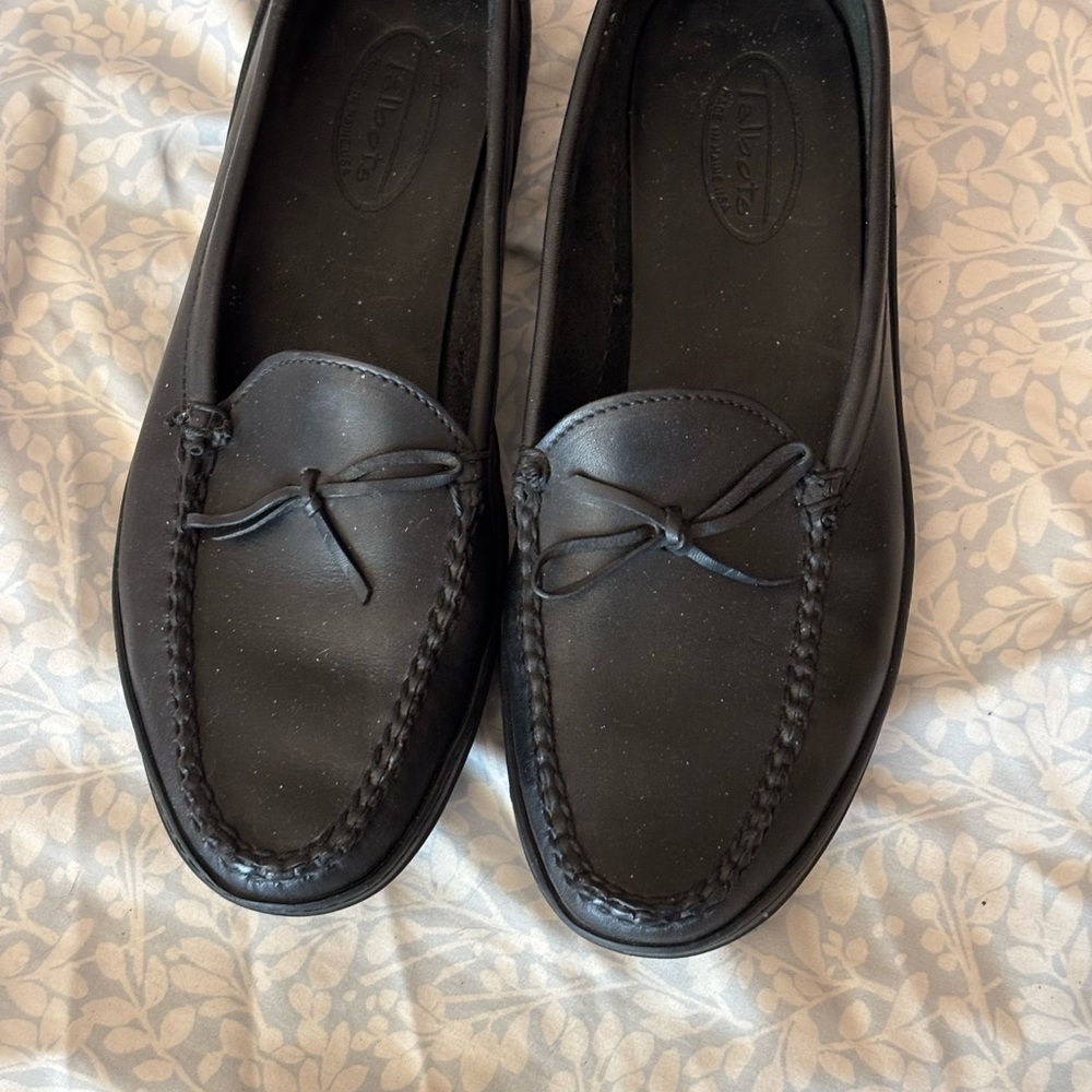 Classic Black Leather Loafers